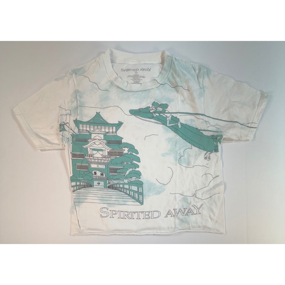 Studio Ghibli Spirited Away Graphic Tee XS Tie Dye Haku Dragon Anime T-Shirt